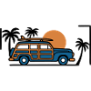Retro Surf Auto Grafik