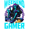 Skeleton Gamer Gaming Halloween