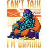 Skeleton Gamer Gaming Halloween