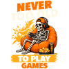 Skeleton Gamer Gaming Halloween
