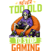Skeleton Gamer Gaming Halloween