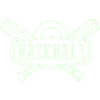 Baseball Emblem mit Schlägern