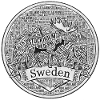 Schweden Moose Typografie