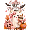 Lustiger Spruch Kaffee und Halloween