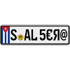 Kuba Kfz-Kennzeichen S-AL 5€Я@