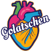 Buntes Herz Golatschen