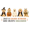 Golden Retriever Halloween-Trupp
