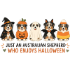 Halloween Aussie Shepherd Crew
