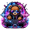 Teddybär DJ Neonbeat