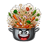 Kochchaos Gemüsespaghetti Topf
