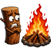 Angststamm am Lagerfeuer