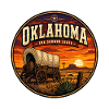 Oklahoma Sooner State Retro Abdeckungswagen-Abzeichen