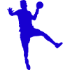 Handball Sprung mit Ball