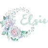 Elsie Aquarellblumen Kranz