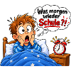Schulstart Albtraum Cartoon