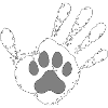 Hund Mensch High Five