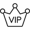 VIP-Kronenabzeichen