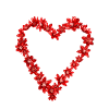 Rotes Blumenherz