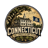 Connecticut Constitution State Retro Oak Abzeichen