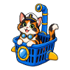 U-Boot-Katzen-Wäschekorb