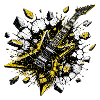 Explosive E-Gitarre – Thrash Metal Power Design