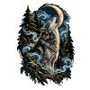 Wolfsmond im Wald
