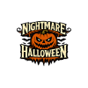 Nightmare Halloween Pumpkin Crest