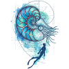 Ozeanische Kunst: Nautilus & Diver