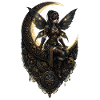 Feen-Steampunk-Mondzahnräder