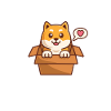 Playful Box Shiba