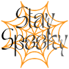 Stay Spooky Spider Web Grafik