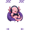 Funny Axolotl Gamer Gaming