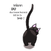 Introvertiert Katzen Motiv