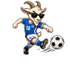G.O.A.T. Fußballziege