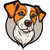 Beagle Smile Abzeichen-Grafik