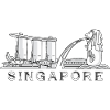 Singapur Skyline Ikonischer Singapur-Tourist