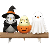 Wellensittiche Halloween