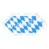 Bayern Blauweiß Karo Muster
