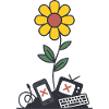 Digital Detox Blume Natur