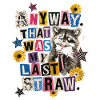Letzter Strohhalm Raccoon Collage