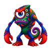 Lebendiges Einäugiges Monster