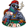 Coole Taube beim Poker