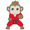 Affe Karate Kampfsport