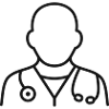 Doktor-Stethoskop-Linie-Symbol