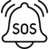 SOS-Notfallalarm-Glocken-Symbol