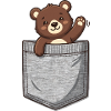 Teddybär aus der Tasche