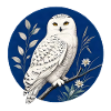 Schneeeule Bubo-Skandiacus