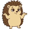 Igel Schulterzucken