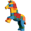Steigendes Bausteine-Pferd