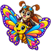Schmetterling und Maikäfer